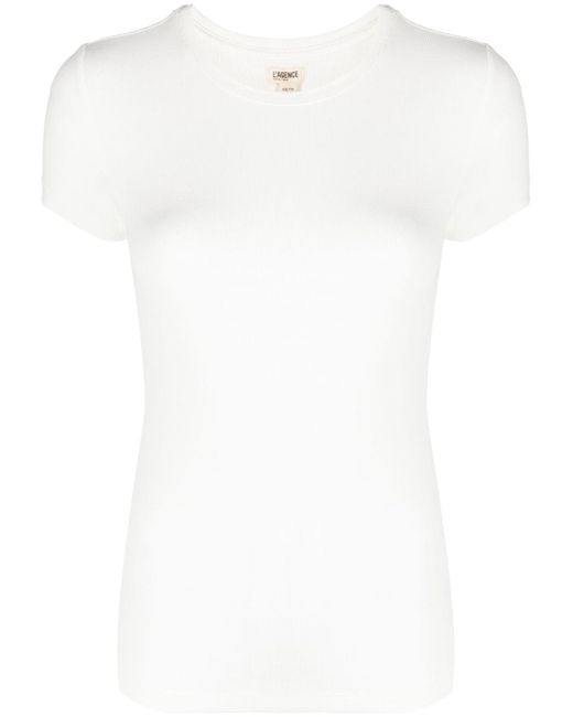 L'agence round-neck short-sleeved top