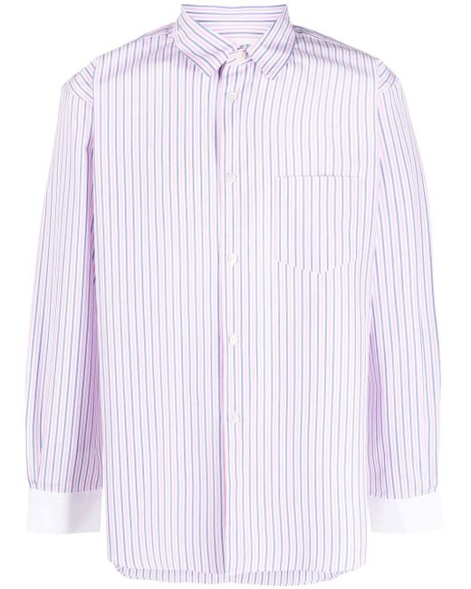 Comme Des Garçons vertical-stripe cotton shirt