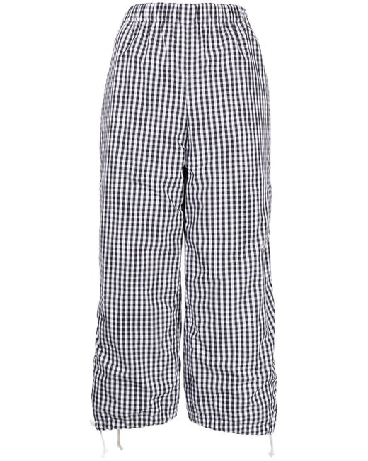 Comme Des Garçons Girl check-pattern cropped trousers