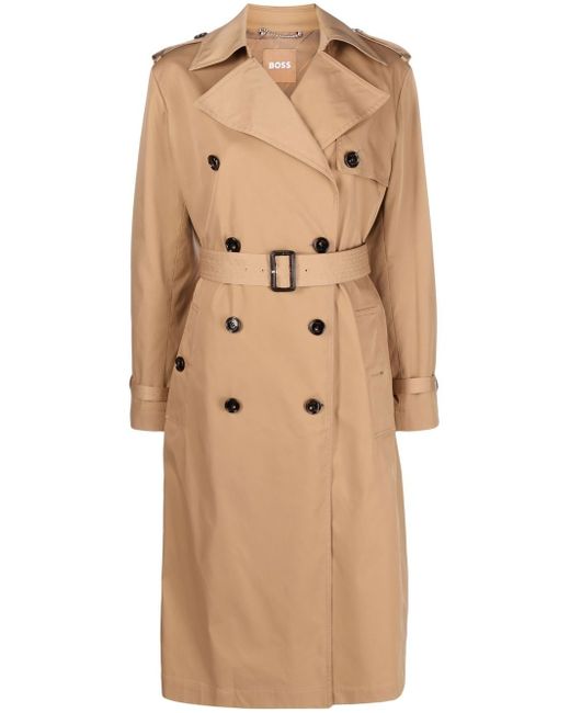 Boss double-breasted trench coat