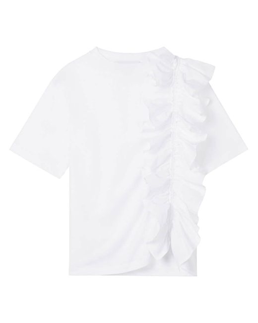 Az Factory ruffle-detail cotton T-shirt