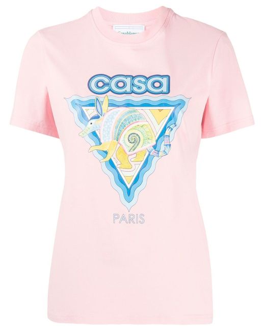 Casablanca graphic-print short-sleeve T-shirt