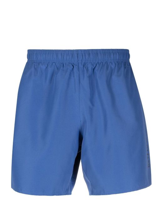 Ea7 logo-print swim shorts