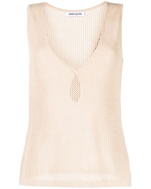 Anna Quan keyhole detail knitted top