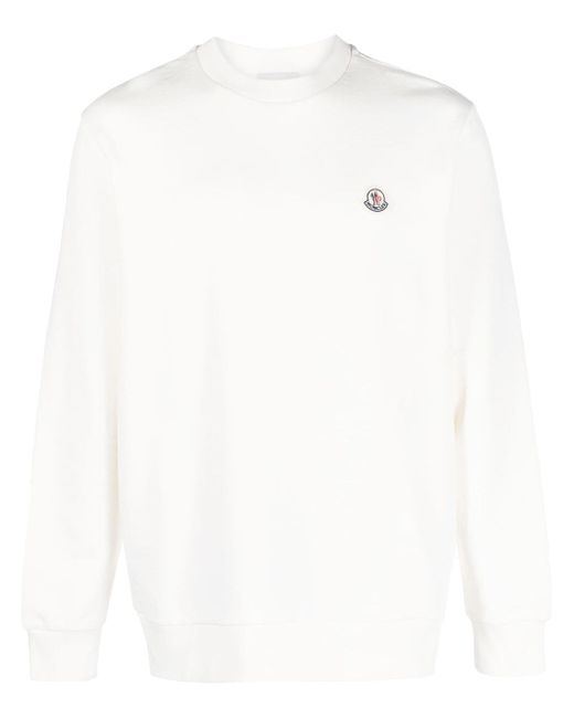 Moncler logo-patch long-sleeve sweatshirt