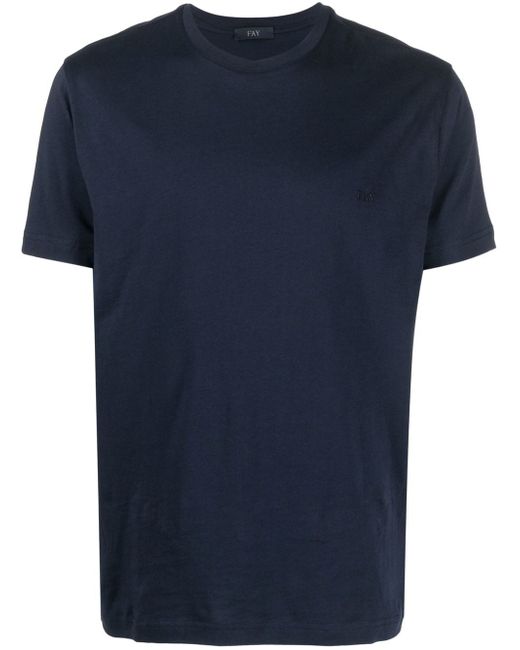 Fay plain cotton T-shirt