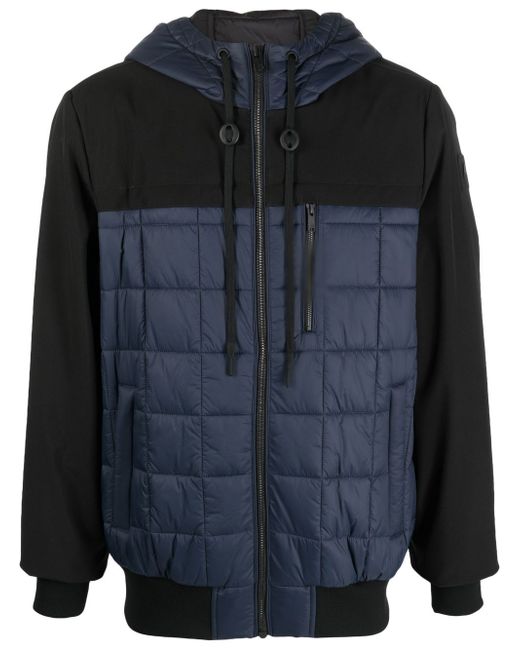 Moose Knuckles panelled hooded padded jacket
