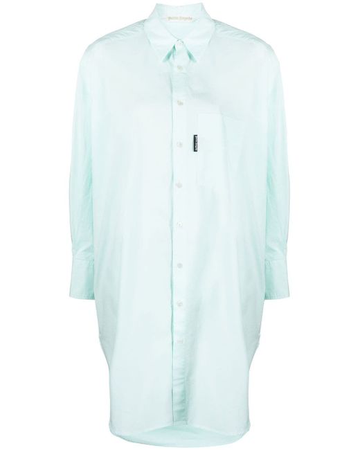 Palm Angels oversize cotton shirt dress