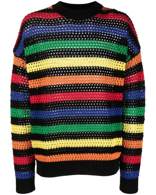Msgm multicolor striped jumper