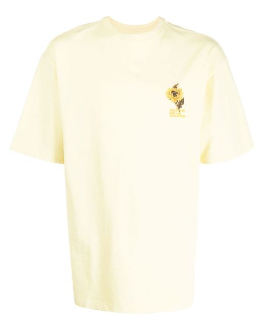 Musium Div. logo-emboridered short-sleeve T-shirt