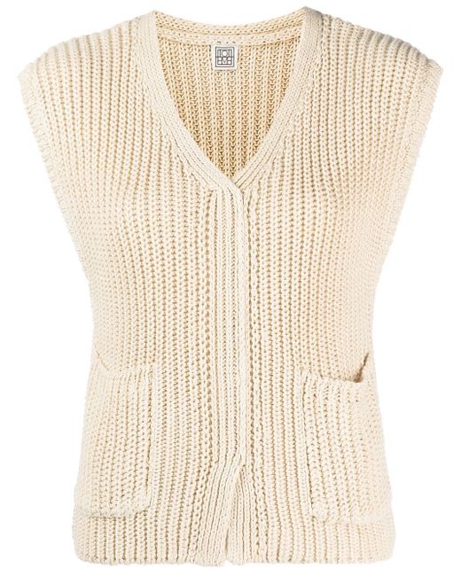 Totême V-neck knitted vest