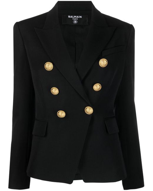 Balmain double-breasted fitted jacket