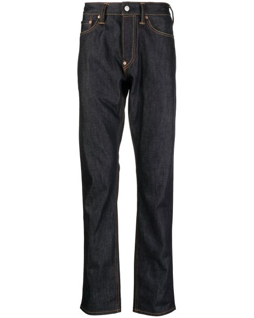 Evisu low-rise slim-cut jeans