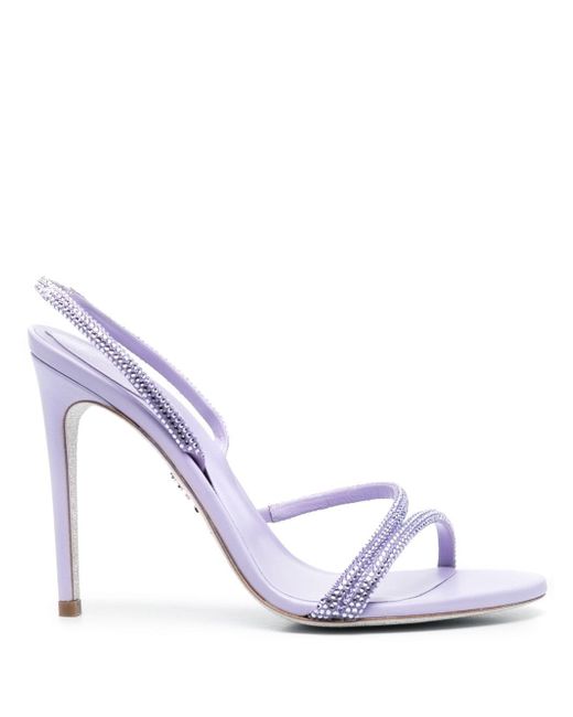 Rene Caovilla Irina crystal-embellished 105mm heel sandals