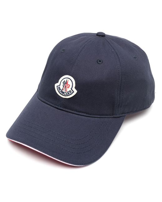 Moncler logo-patch cotton baseball cap