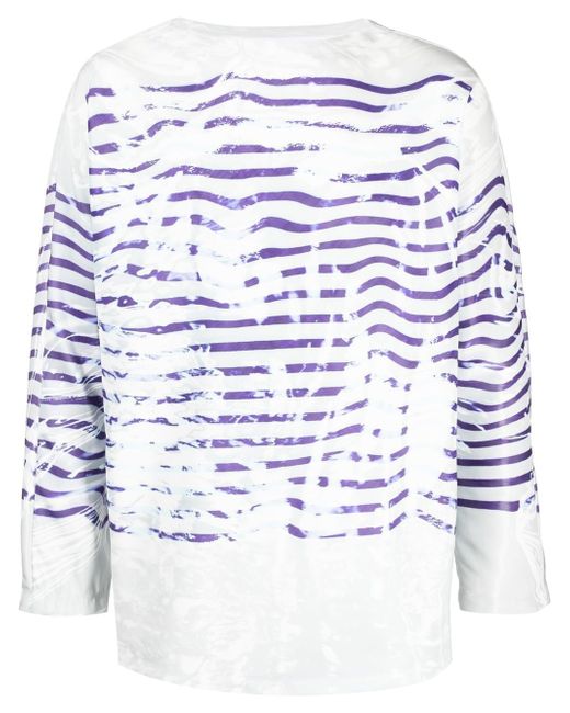 Doublet graphic-print long-sleeved top