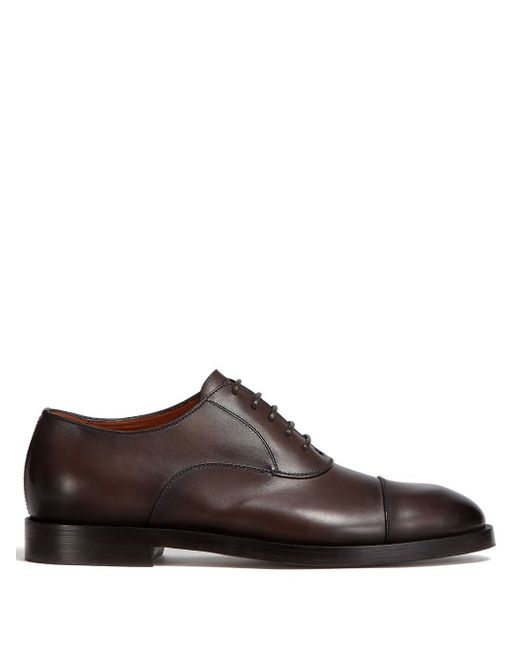 Z Zegna Torino leather oxford shoes