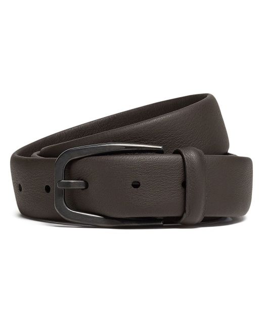 Z Zegna leather buckle belt