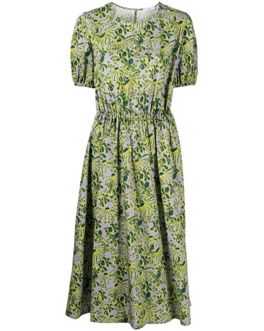 PS Paul Smith floral-print short-sleeved midi dress