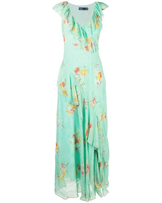 Polo Ralph Lauren floral-print ruffled dress
