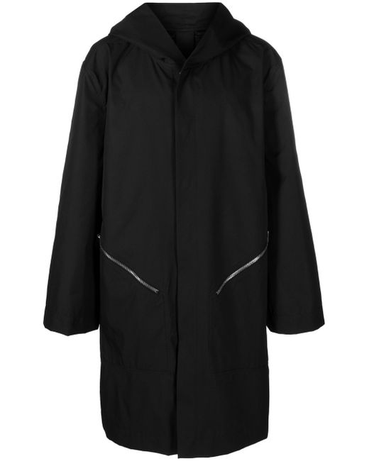 Rick Owens hooded oversized raincoat