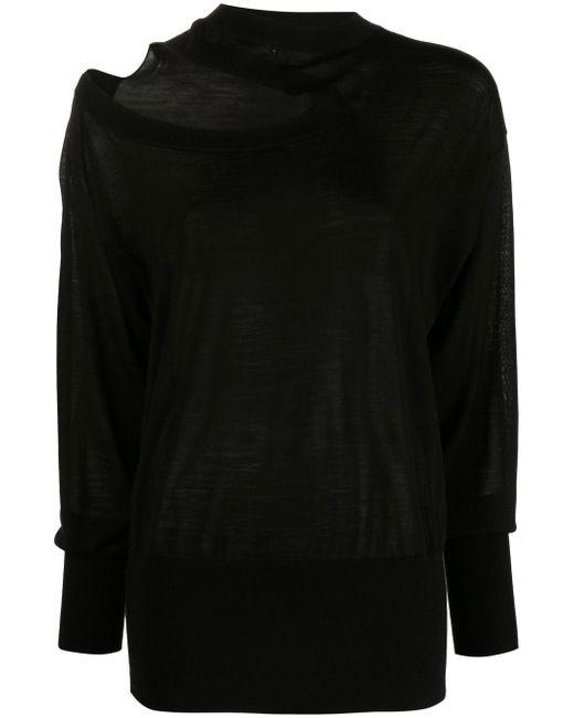 Stella McCartney cut out-detail knitted top
