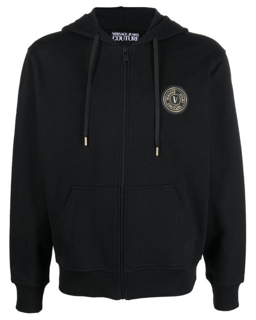 Versace Jeans Couture logo-print cotton hoodie