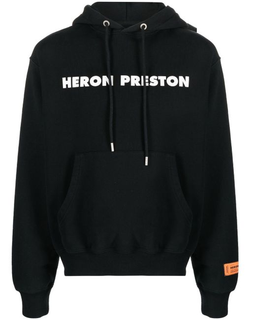 Heron Preston logo-print organic cotton hoodie