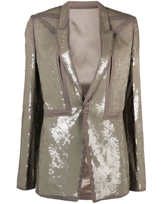 Rick Owens sequin single-breasted blazer