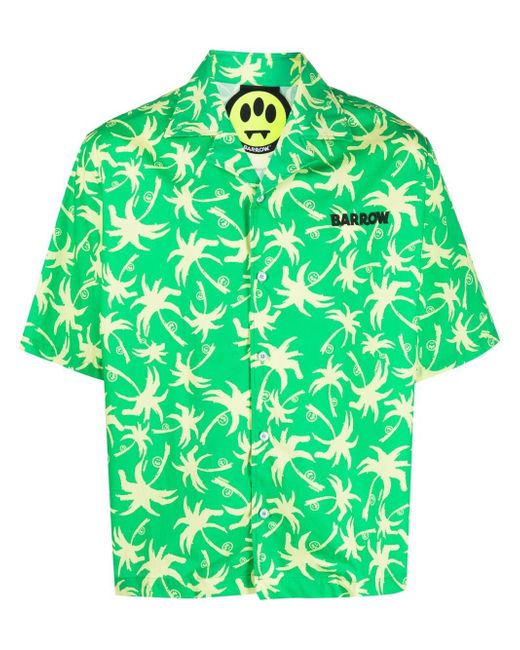 Barrow palm three-print shirt