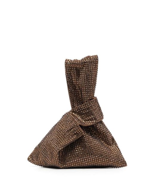 Giuseppe Di Morabito square crystal-embellished tote bag
