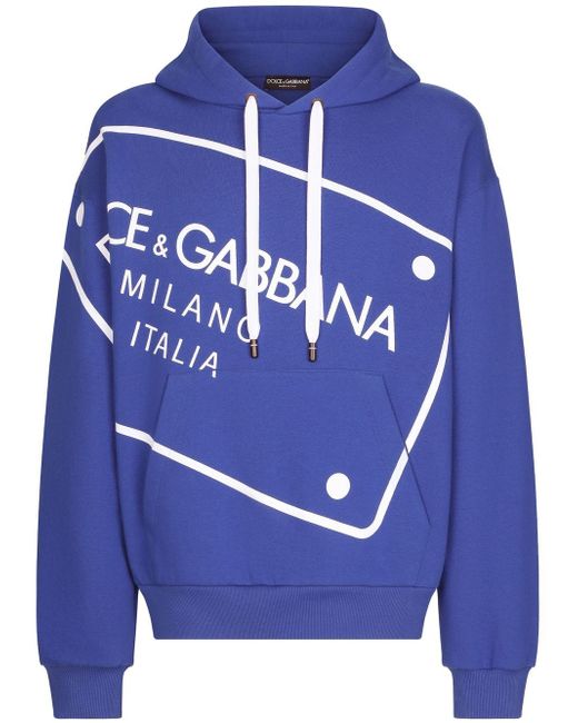 Dolce & Gabbana logo-print drawstring hoodie