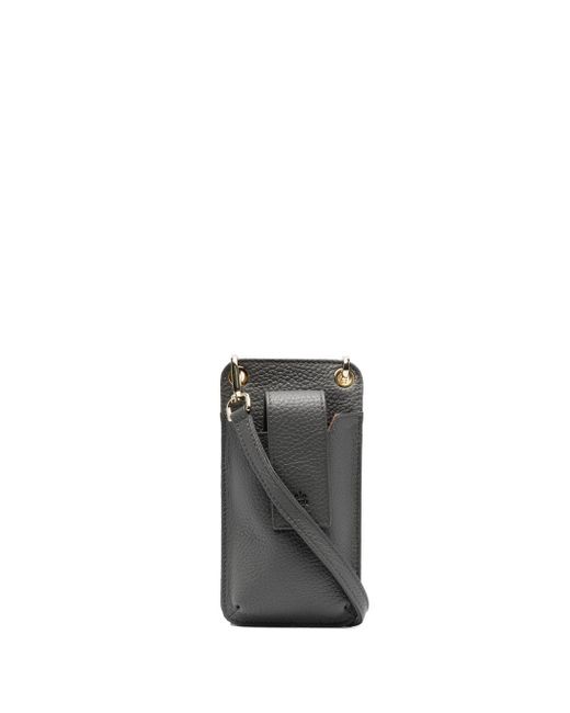 Eleventy leather mobile-phone bag