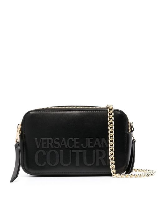 Versace Jeans Couture logo embossed shoulder bag