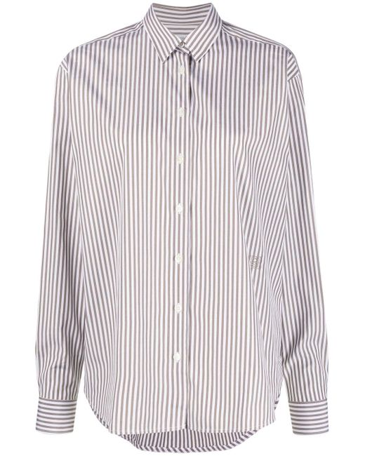 Totême striped organic cotton shirt