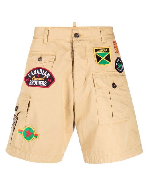 Dsquared2 patch-detail cargo shorts