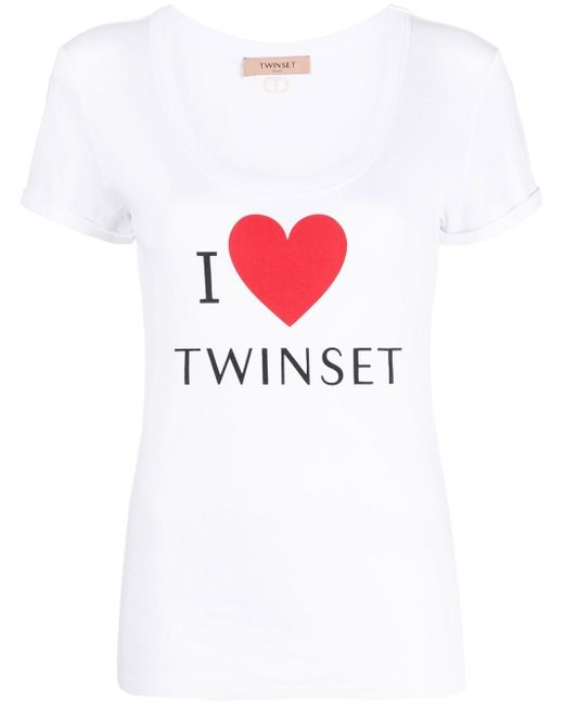 Twin-Set logo-detail cotton T-shirt