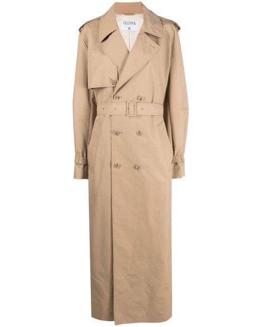 Filippa K belted double-breasted trench coat