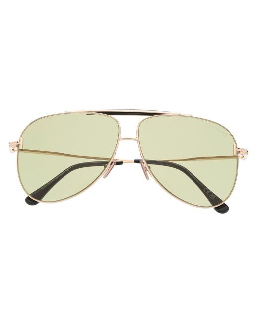 Tom Ford polished pilot-frame sunglasses