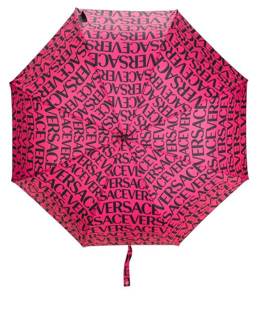 Versace logo-print umbrella