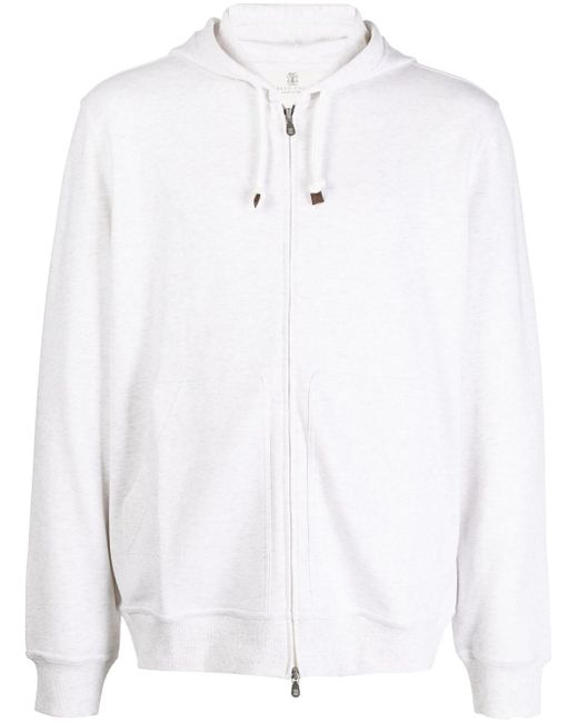 Brunello Cucinelli zip-up cotton hoodie