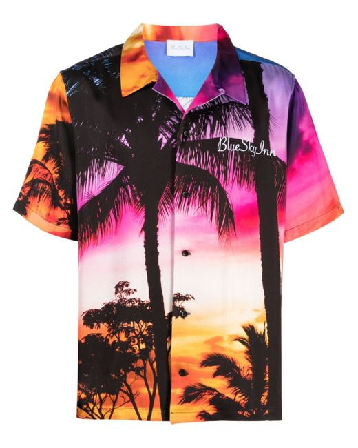 Blue Sky Inn tropical-print short-sleeved shirt