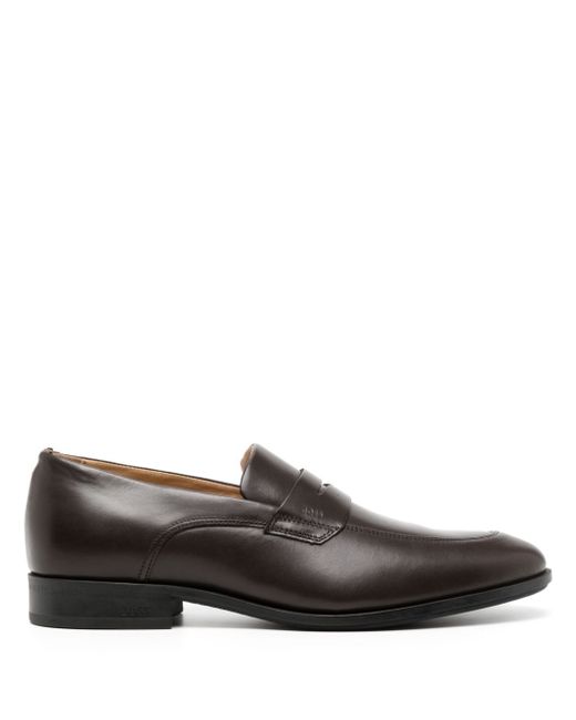 Boss Colby leather penny loafers