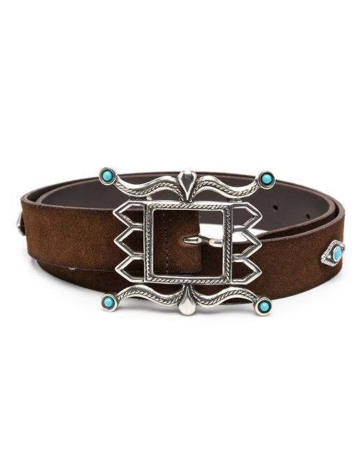 Fortela bead-embellished buckle belt