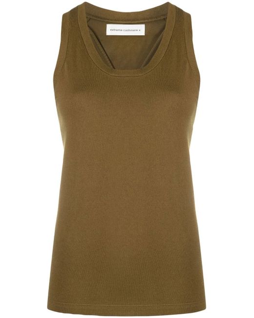 Extreme Cashmere sleeveless cotton-blend knitted top