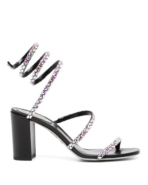 Rene Caovilla crystal embellished strappy sandals