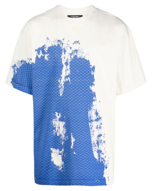 A-Cold-Wall Brushstroke abstrast-print short-sleeved T-shirt