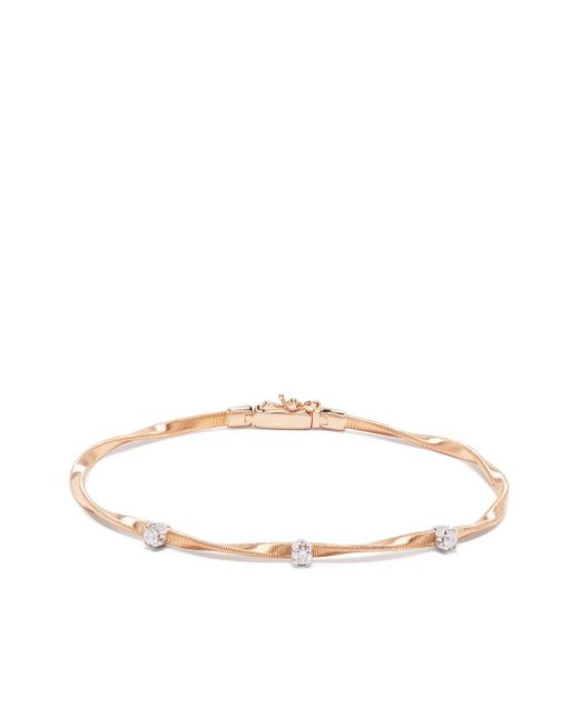 Marco Bicego 18kt rose gold diamond twist bracelet
