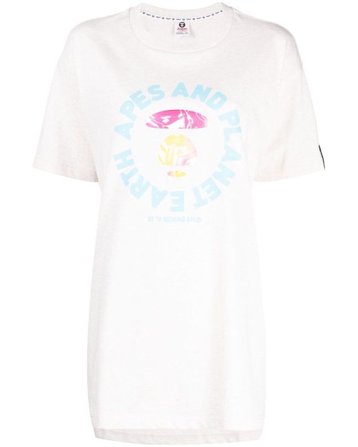 Aape By *A Bathing Ape® logo-print short-sleeve T-shirt