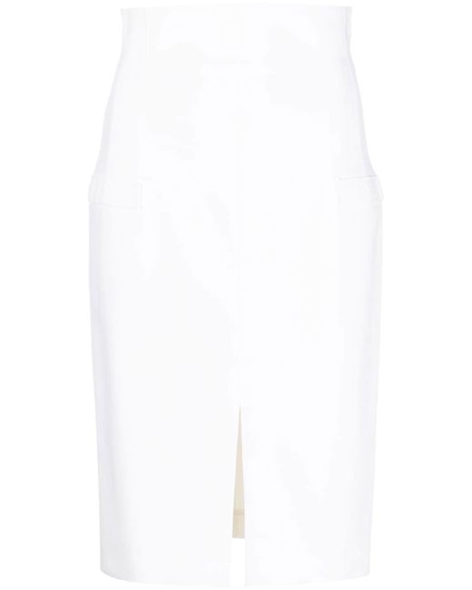 Genny slit-detail pencil skirt